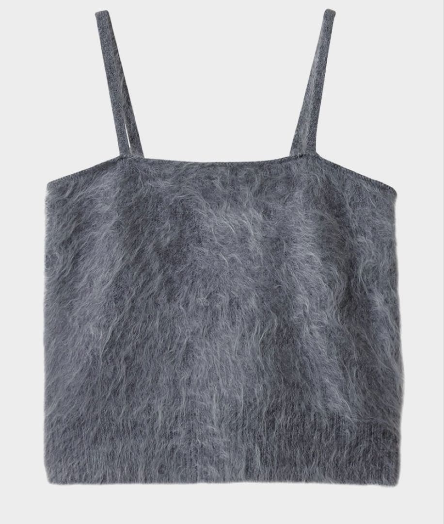 今季 ebure カシミアファーニット キャミソール 58300