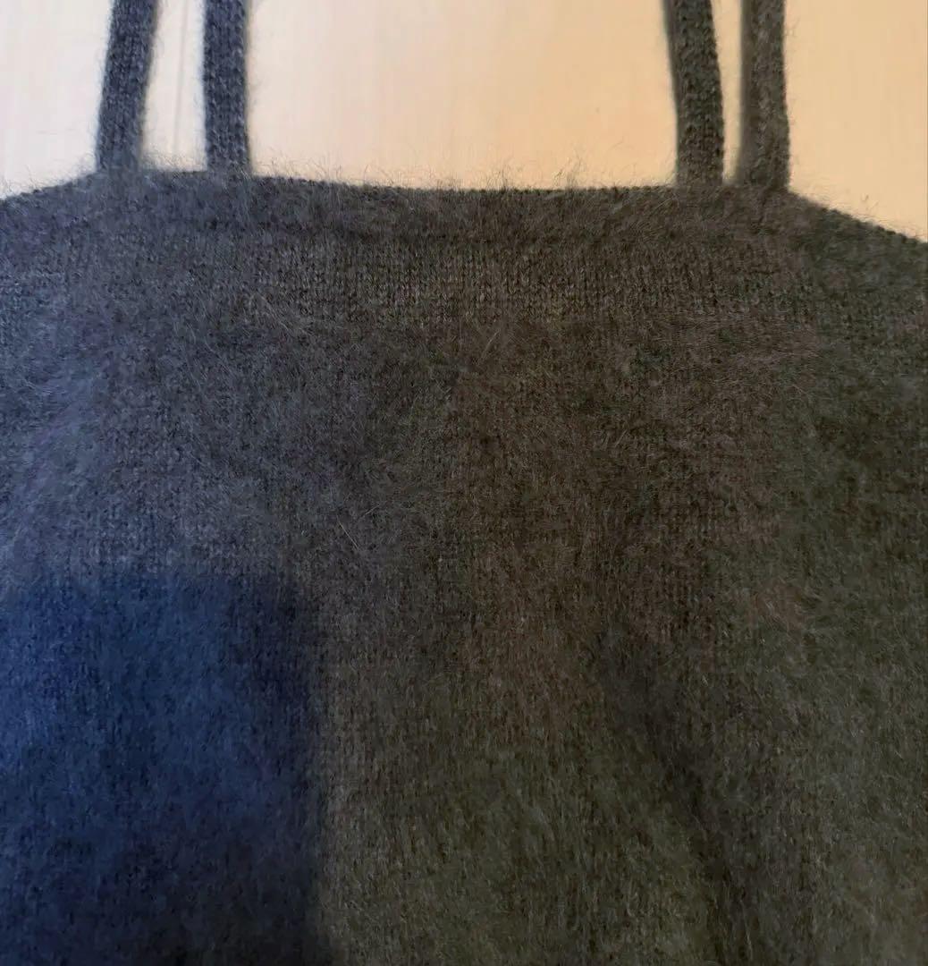 今季 ebure カシミアファーニット キャミソール 58300