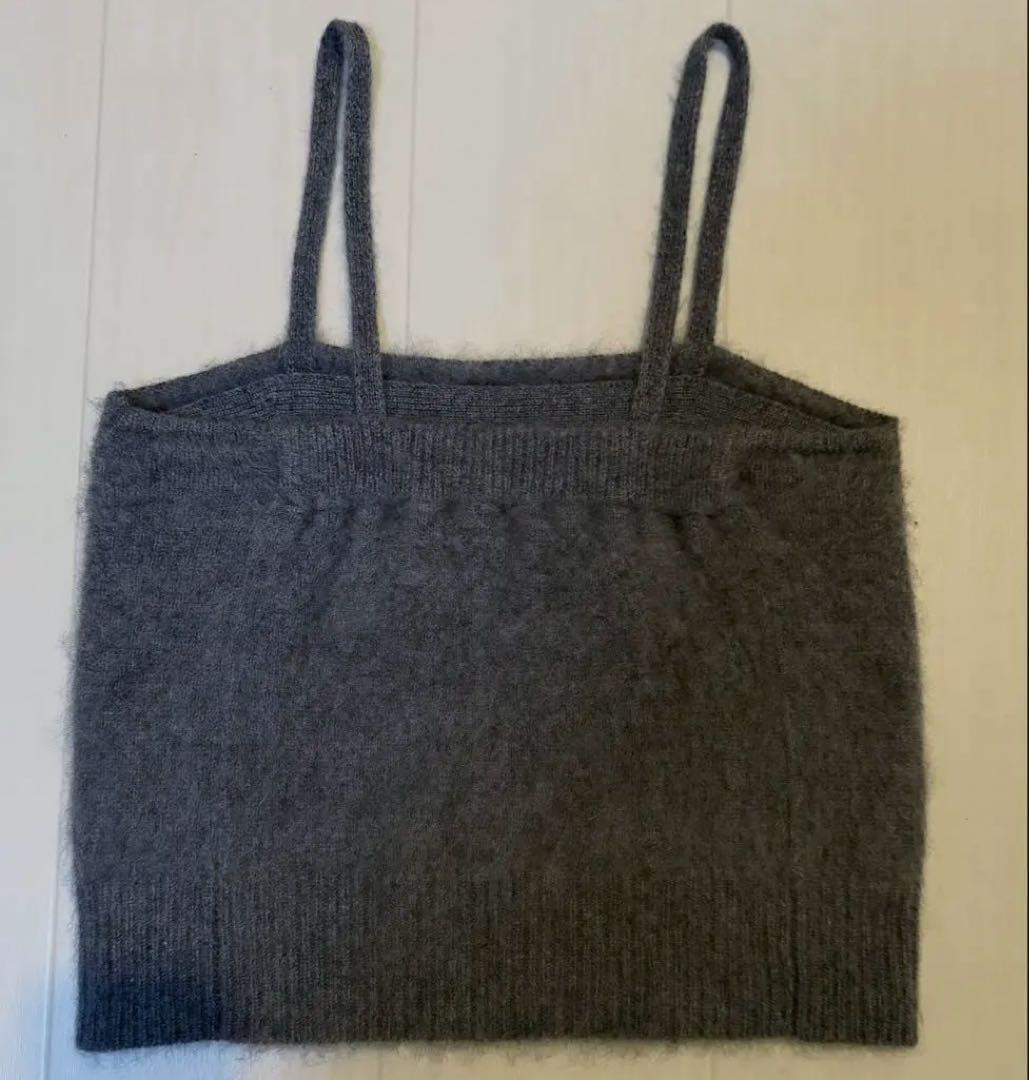 今季 ebure カシミアファーニット キャミソール 58300