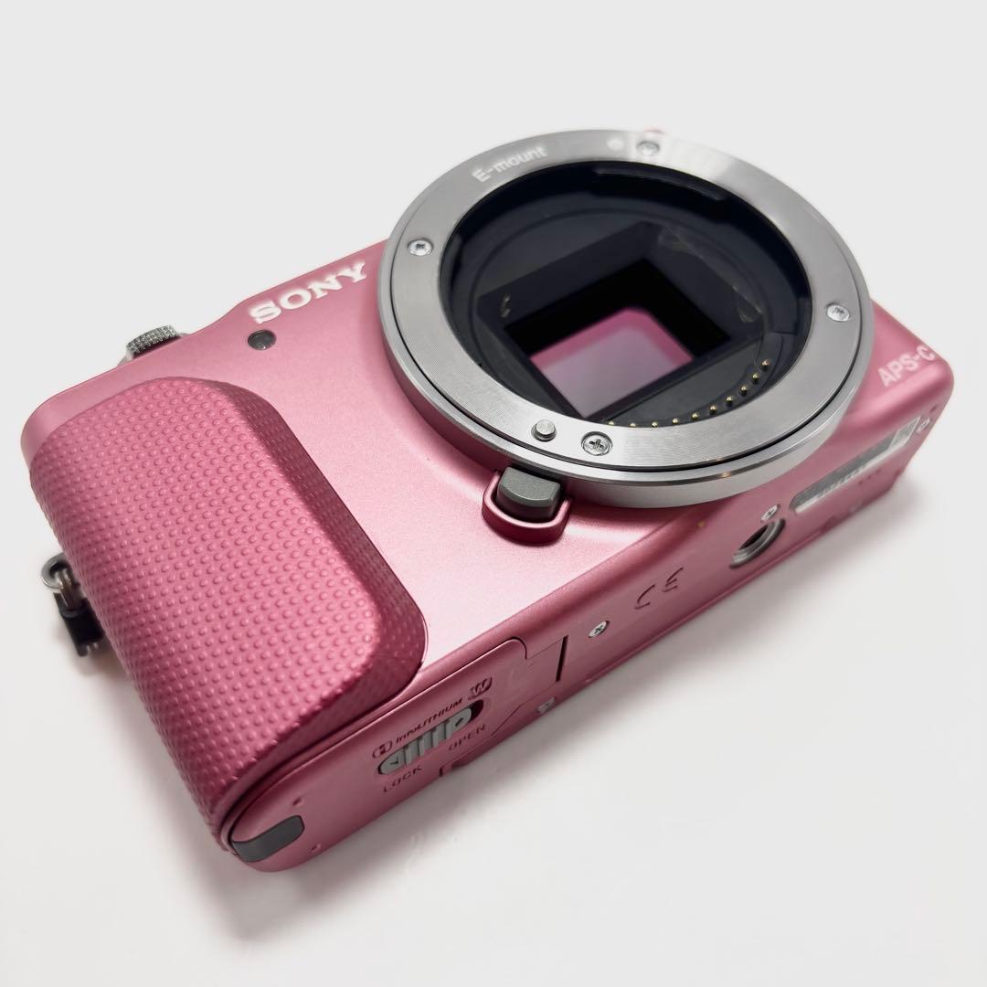 SONY α NEX-3N ピンク ボディ ミラーレス一眼 ジャンク品