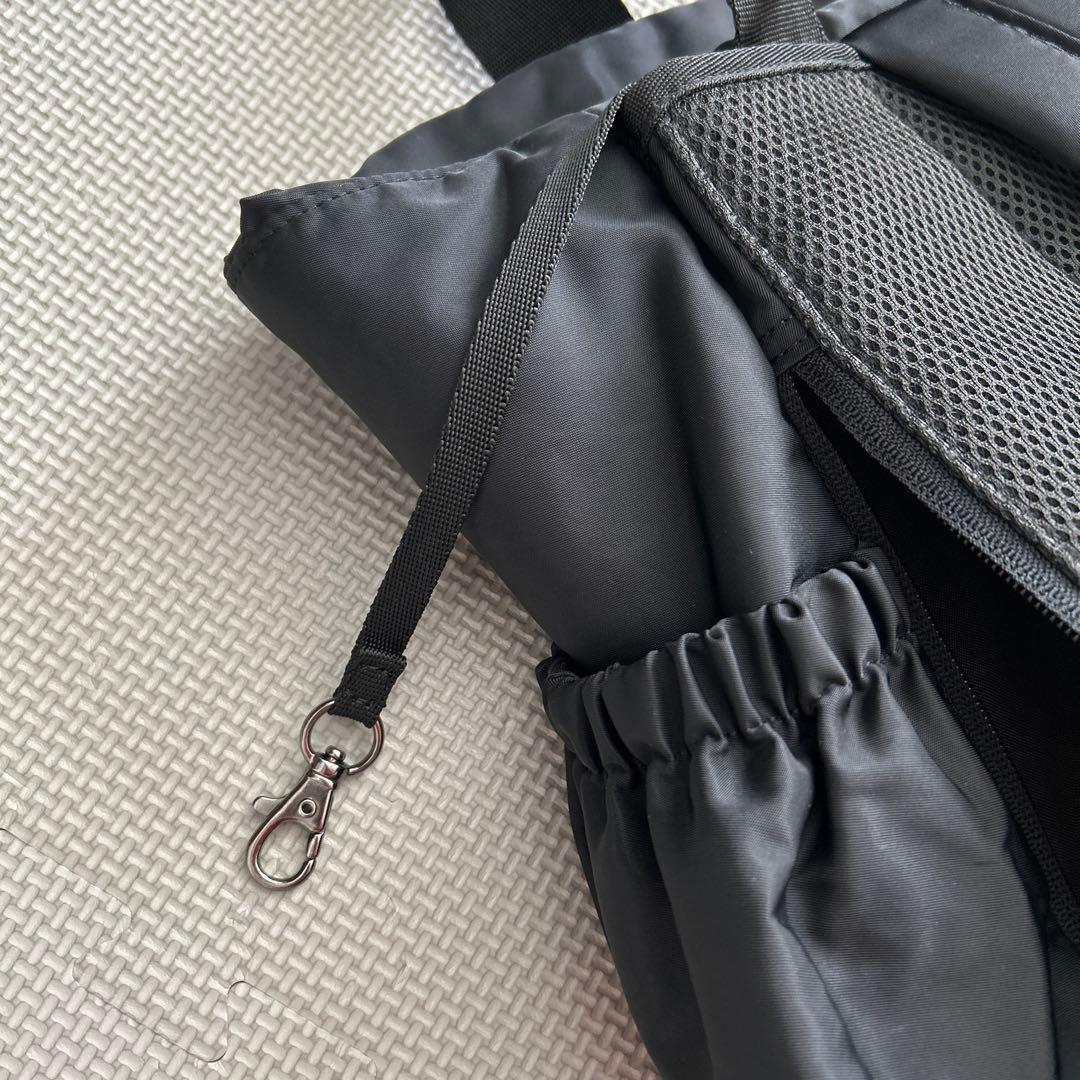 美品　agnès b. マザーズバッグ 黒　おむつ替えマット未使用　2WAY