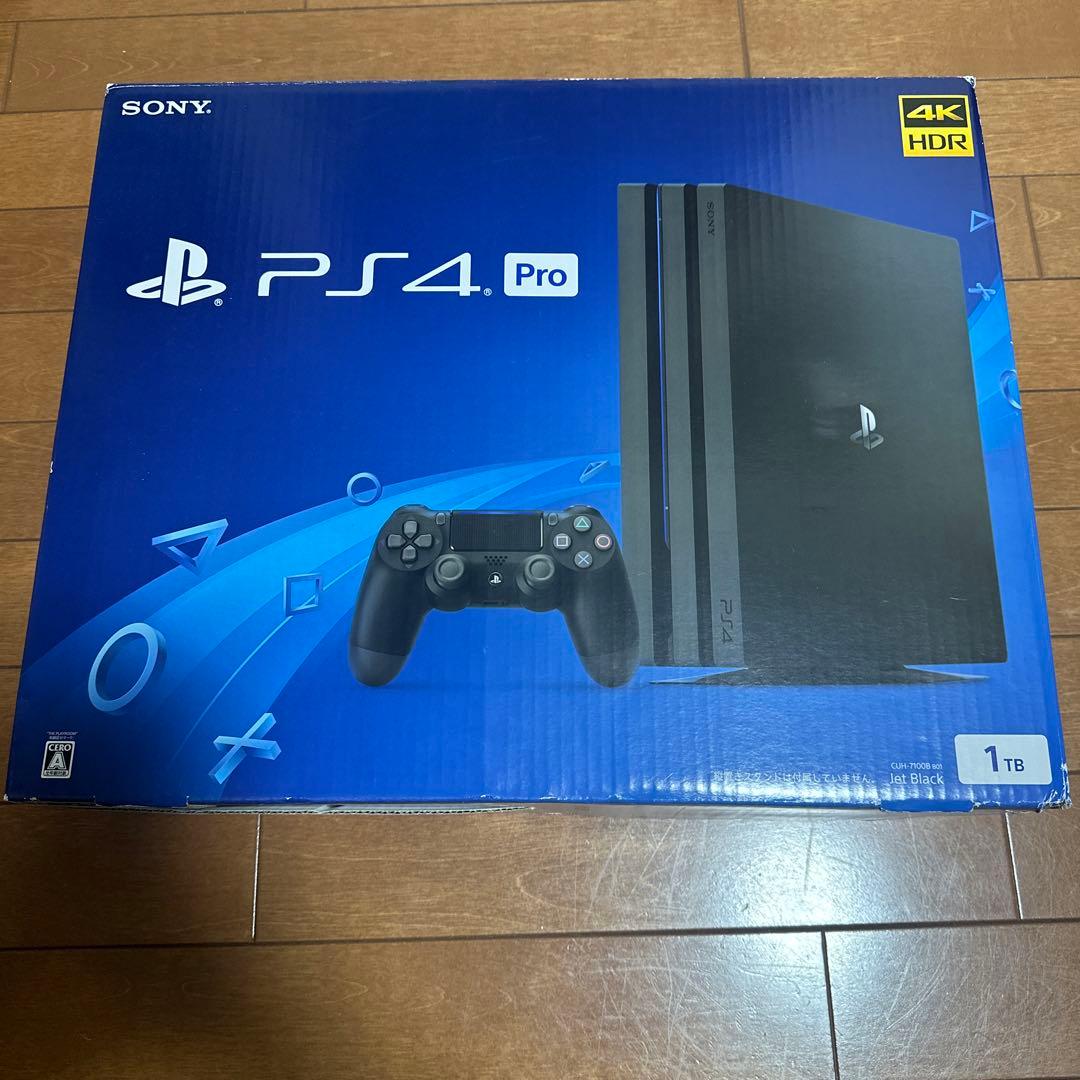 【SSD525GB換装済】PlayStation4 Proジェット・ブラック