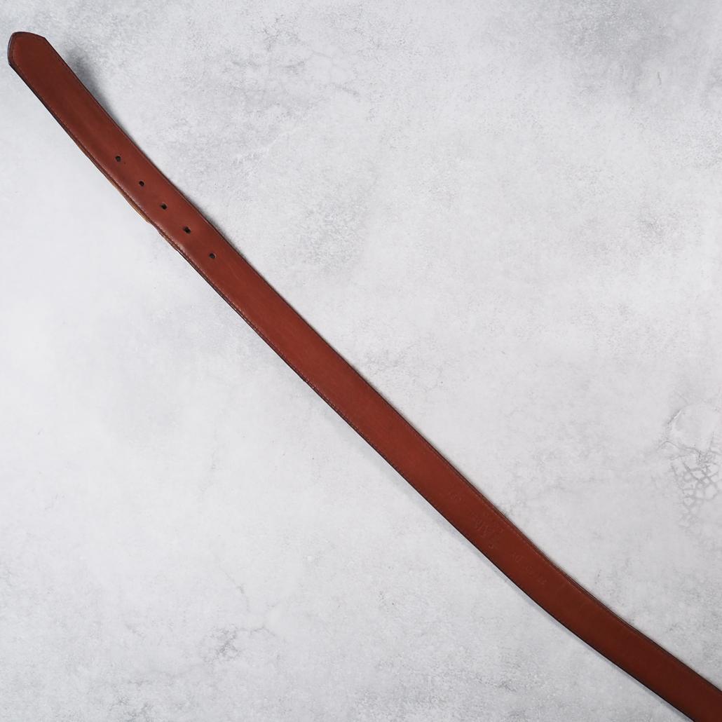 ALDEN ホーウィン社シェルコードバン レザーベルト 0915 黒 32/80