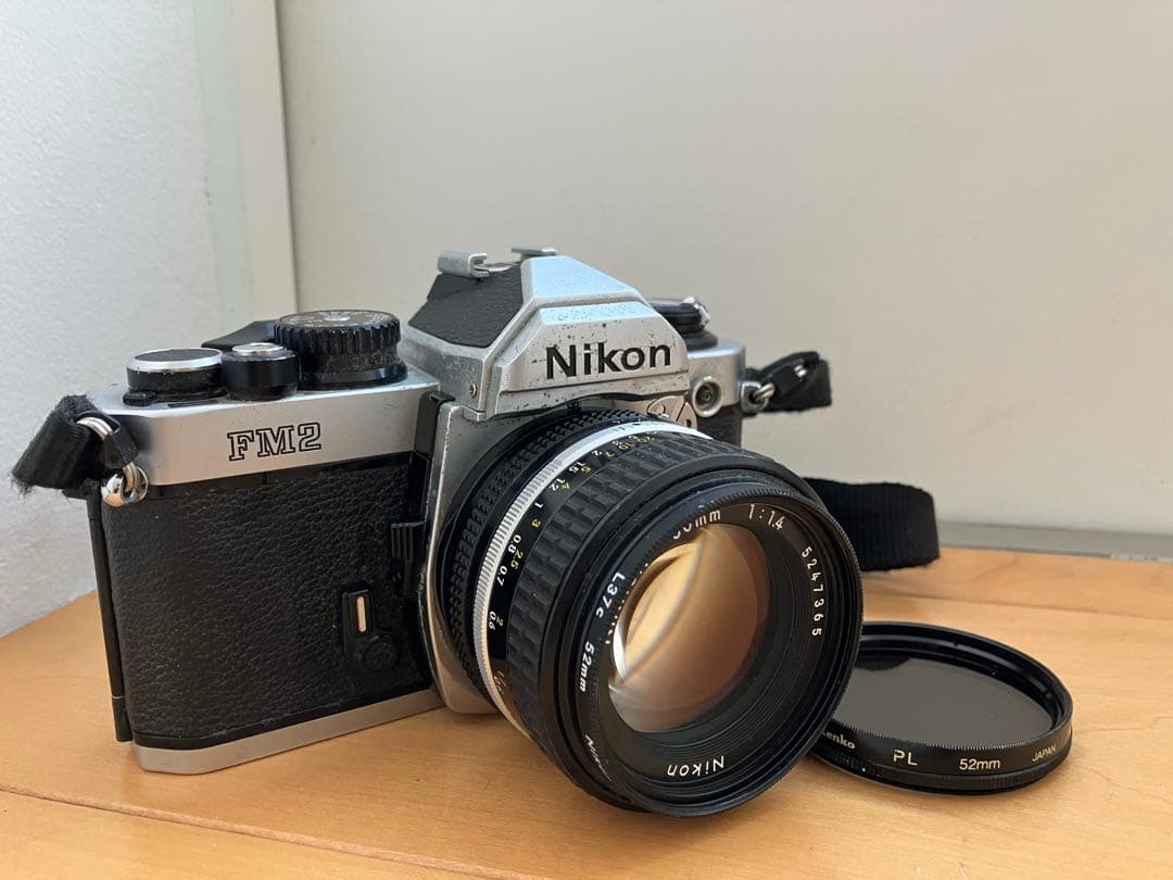 Nikon FM-2 ／F1.4単焦点レンズ＋PLフィルター付