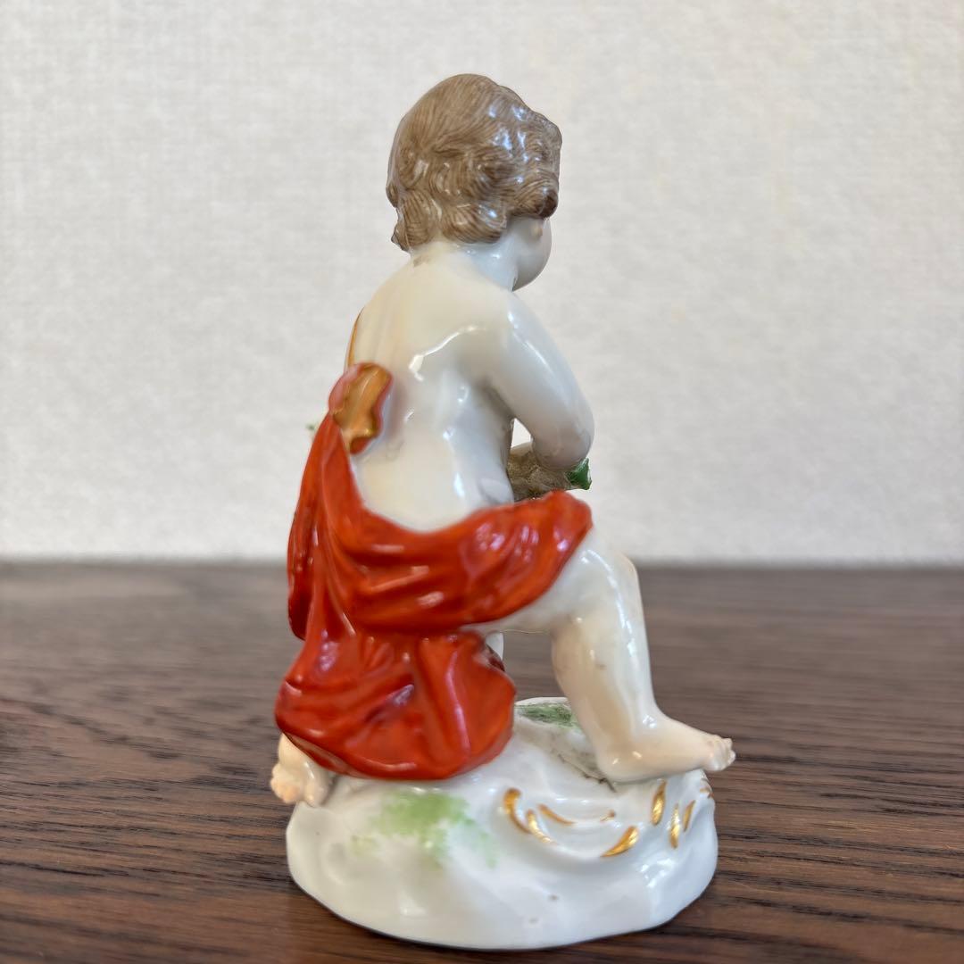 マイセン　エンゼル　置物　フィギュリン　人形　アンティーク　陶磁器