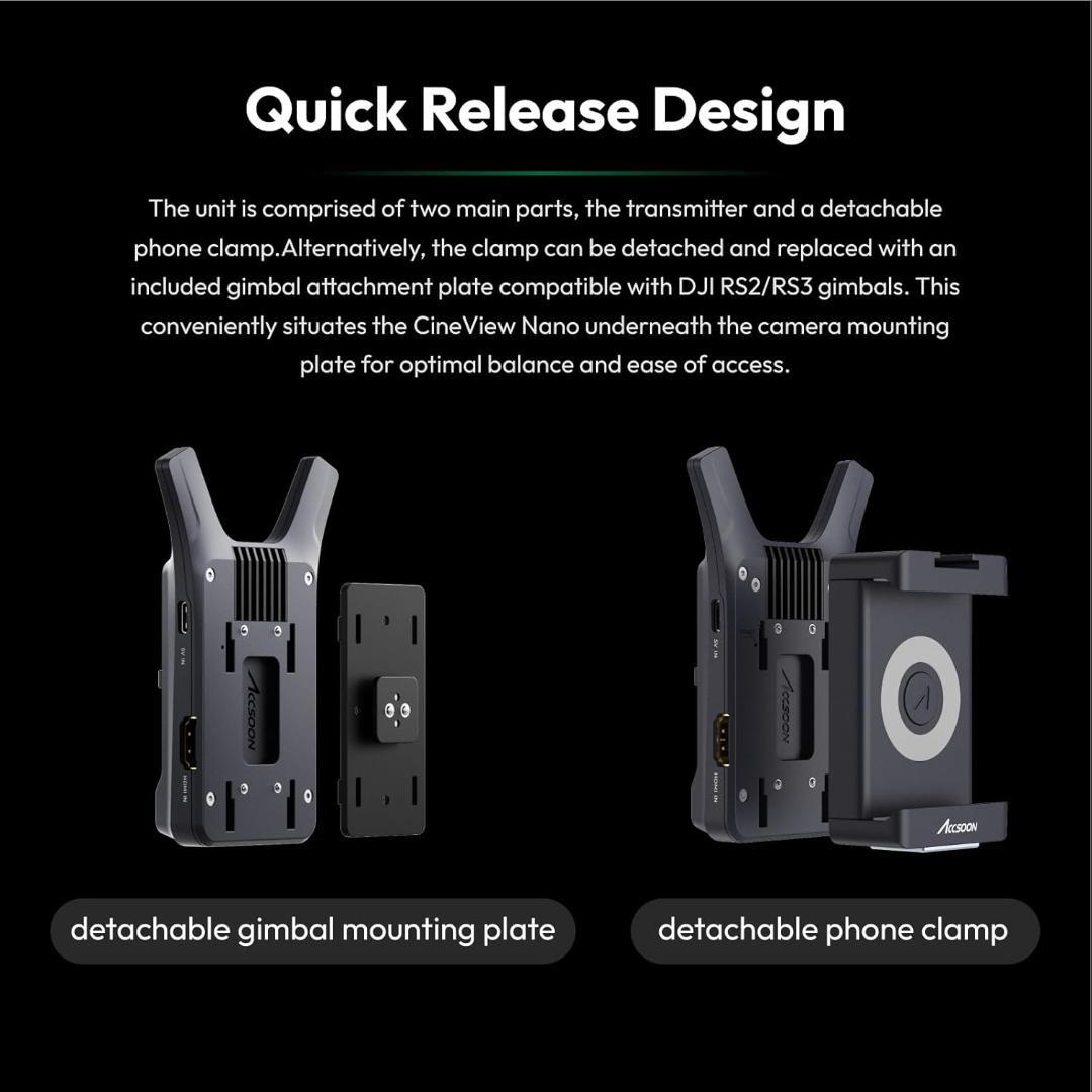 ACCSOON CineView Nano ワイヤレス映像伝送システム