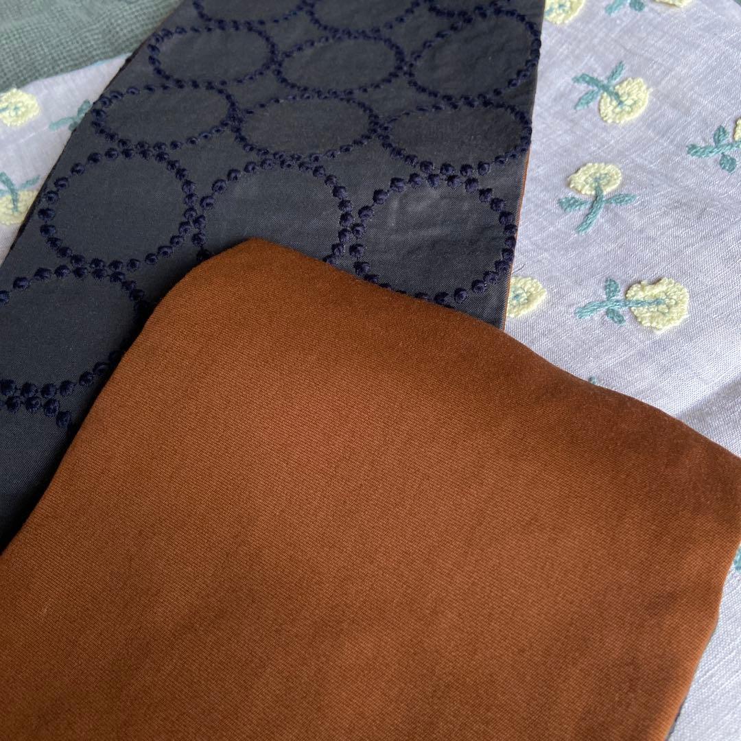 【正規品】mina perhonen 半幅帯　タンバリン　ミナのポーチ付き