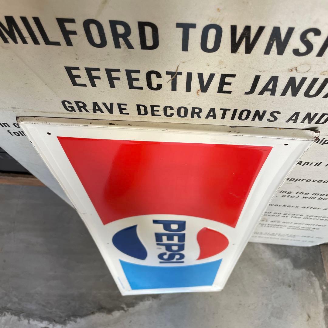 80's U.S.A vintage PEPSI COLA ペプシ サイン 看板