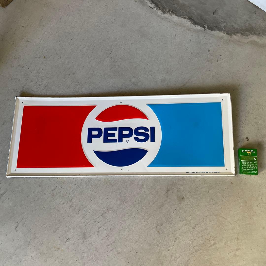 80's U.S.A vintage PEPSI COLA ペプシ サイン 看板