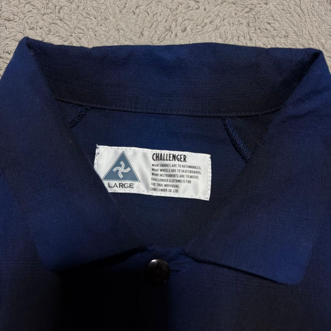 CHALLENGER CHECK WORK SHIRT チェックシャツ　L 青