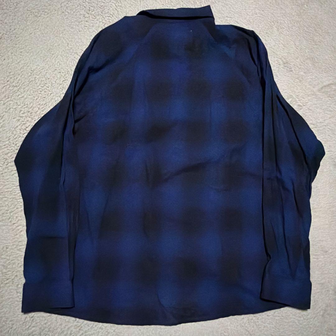 CHALLENGER CHECK WORK SHIRT チェックシャツ　L 青