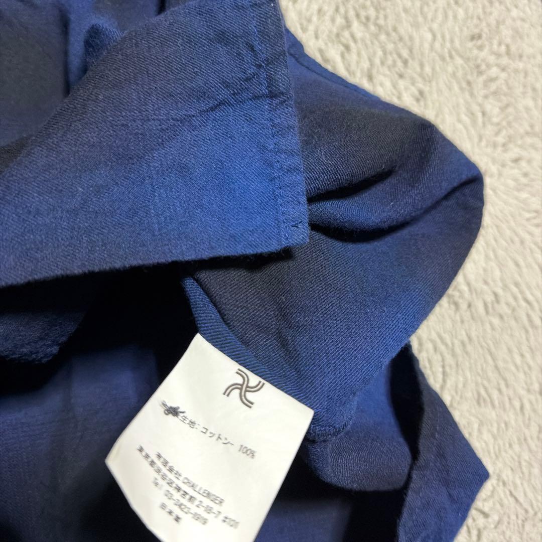 CHALLENGER CHECK WORK SHIRT チェックシャツ　L 青