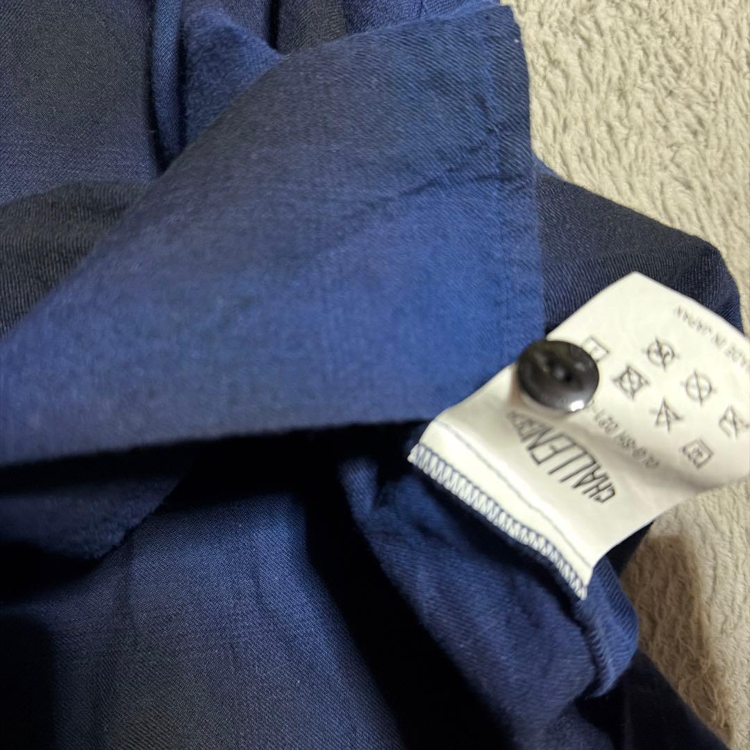 CHALLENGER CHECK WORK SHIRT チェックシャツ　L 青