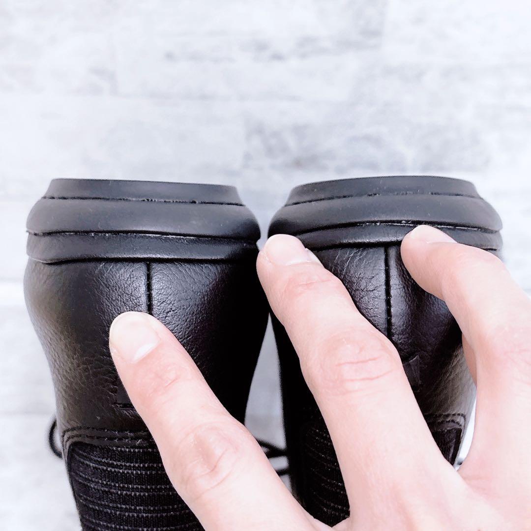 極美品✨カンペール ライトニナ 40 25cm 黒 シボ革 レースアップ ブーツ