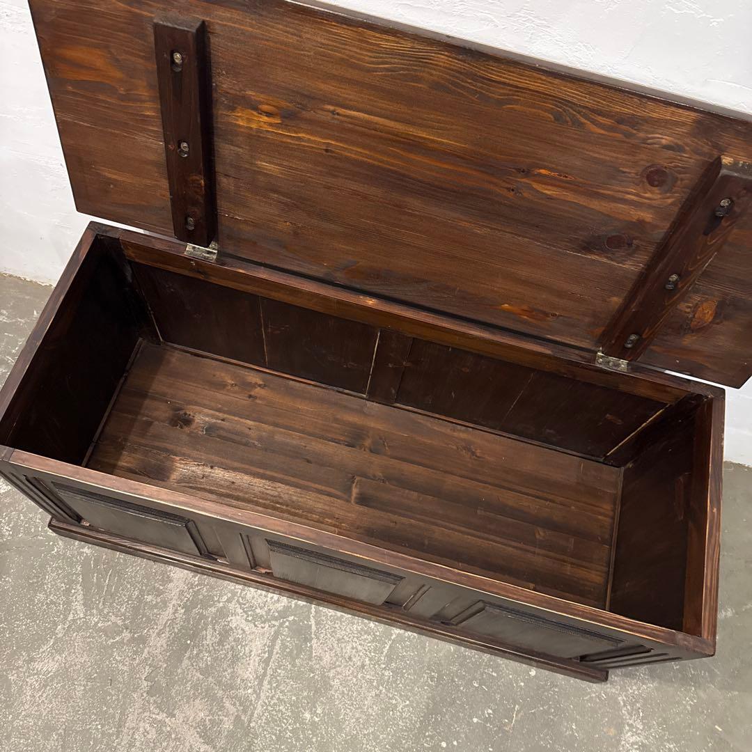 ヴィンテージ　収納付き　ベンチ