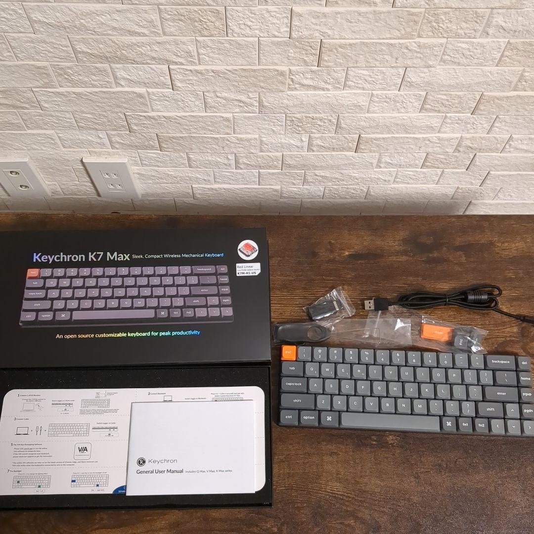 Keychron K7 Max 赤軸 K7M-H1-US ホットスワップ対応