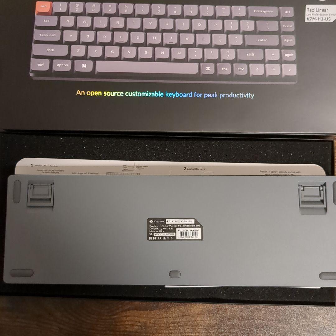 Keychron K7 Max 赤軸 K7M-H1-US ホットスワップ対応