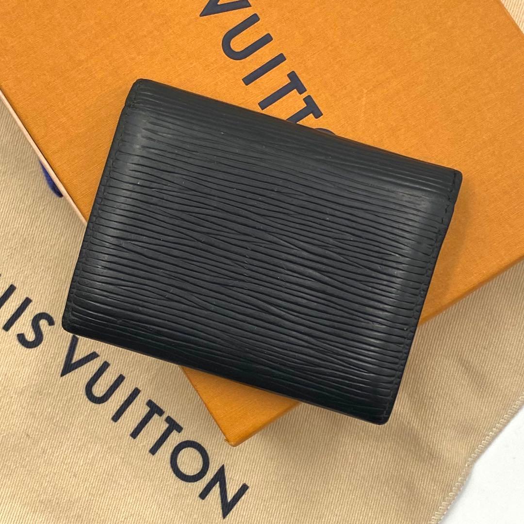 ルイヴィトン エピ アンヴェロップ カルトヴィジット 名刺入れ カードケース 黒