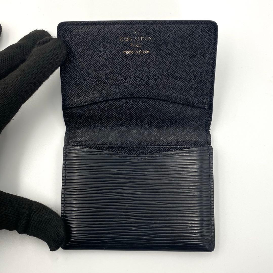 ルイヴィトン エピ アンヴェロップ カルトヴィジット 名刺入れ カードケース 黒