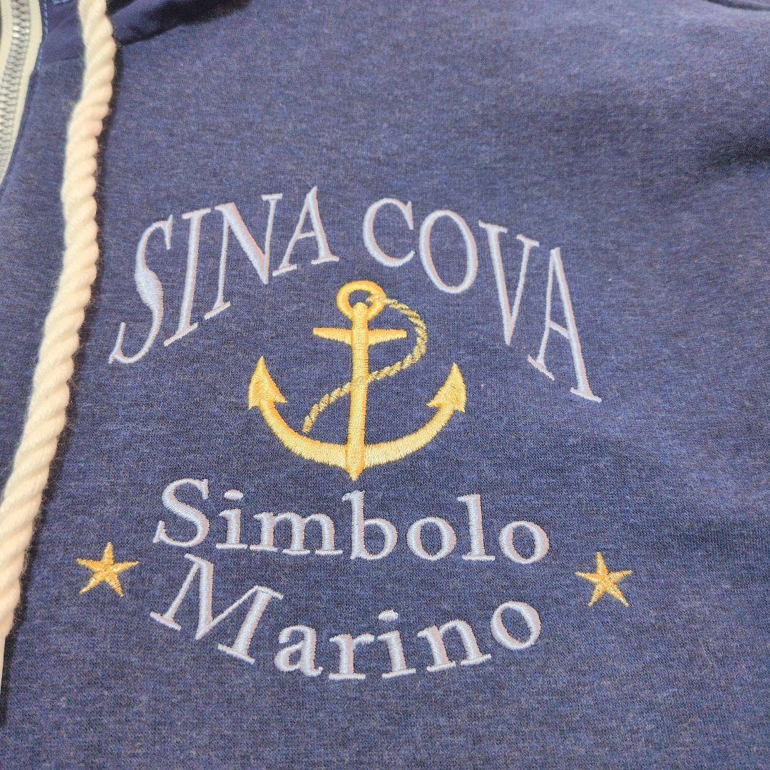 SINA COBA　ジップパーカー ネイビー　サイズＸＬ