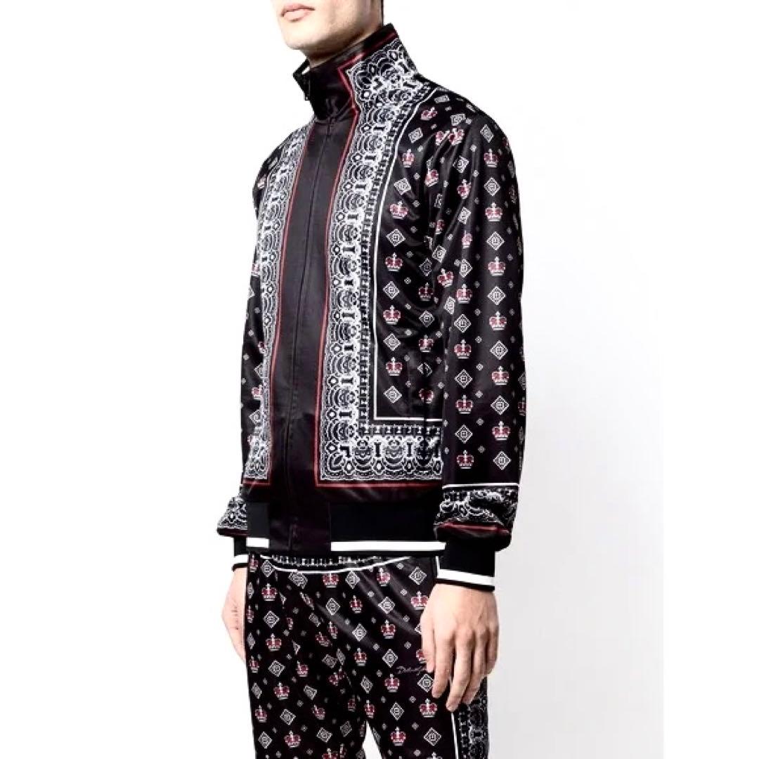 極美品 ドルチェ&ガッバーナ 20SS バンダナ柄 クラウン トラックジャケット