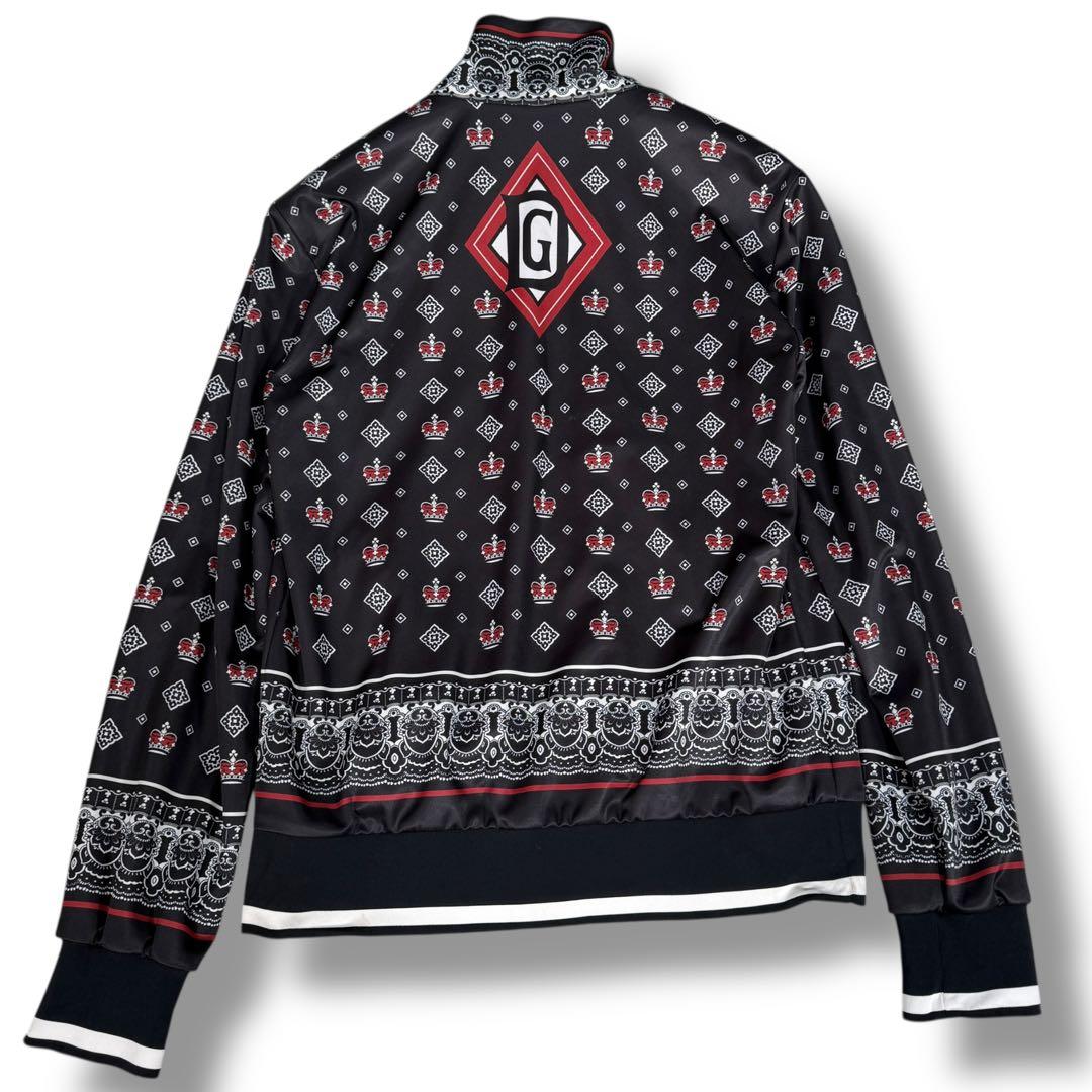 極美品 ドルチェ&ガッバーナ 20SS バンダナ柄 クラウン トラックジャケット