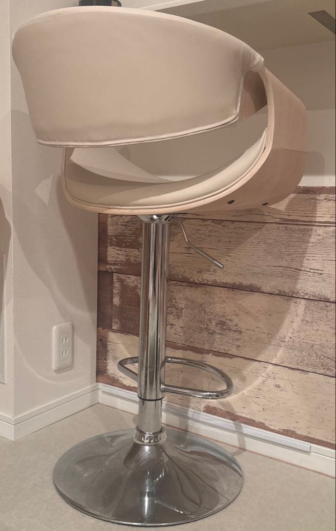 バーチェア、カウンターチェア　360度回転　高さ調整可能