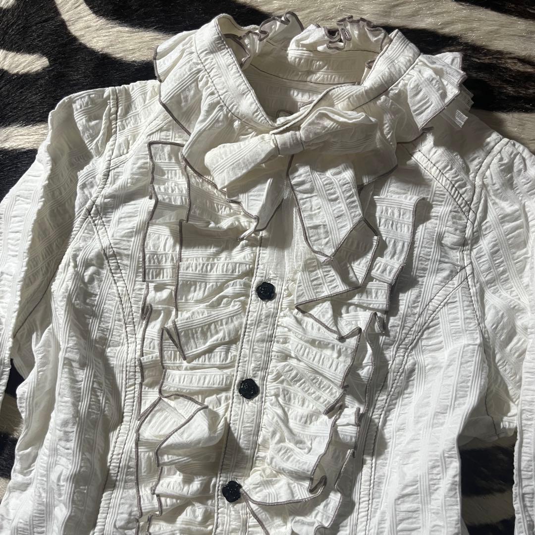 ALGONQUINS frilled shirt ブラウス gothic レース