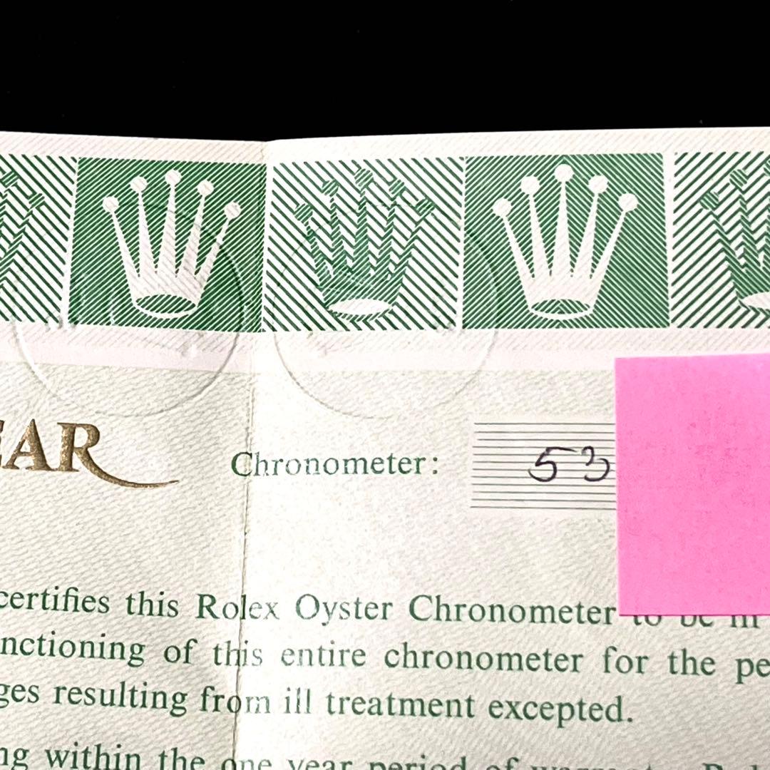 ロレックス ROLEX WATCH USA ギャランティー 国際保証書