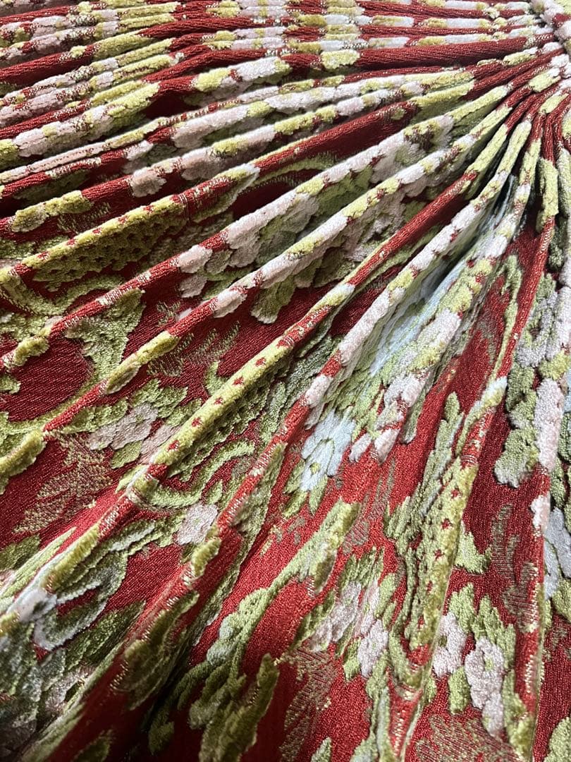 金華山 花籠 レッド 仮眠カーテン 裏生地無しタイプ