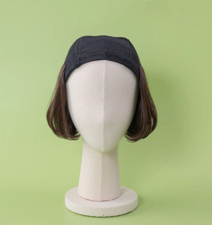 BAREN 襟足ウィッグワンカールショートボブ・インナーキャップ