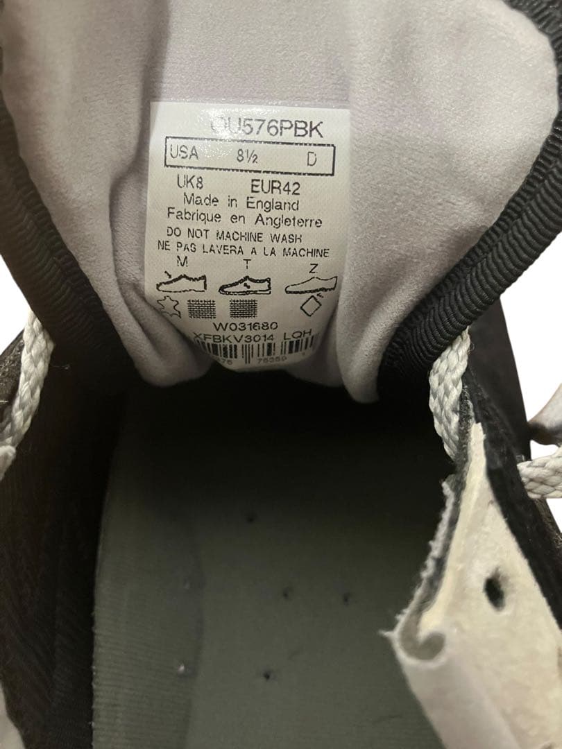 極美品UK製 New Balance ニューバランスOU576PBK BLACK