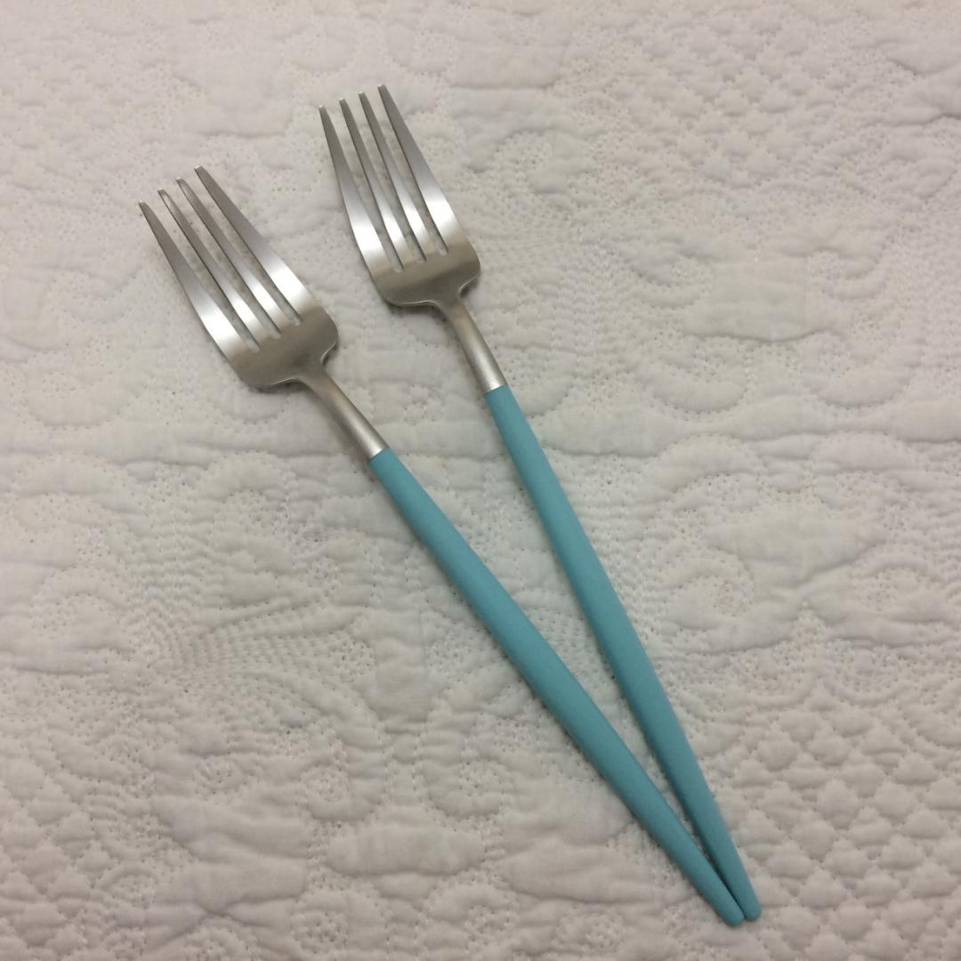 正規品　クチポール　GOA　ターコイズ＆シルバー　ディナー　３種×各２　計６本