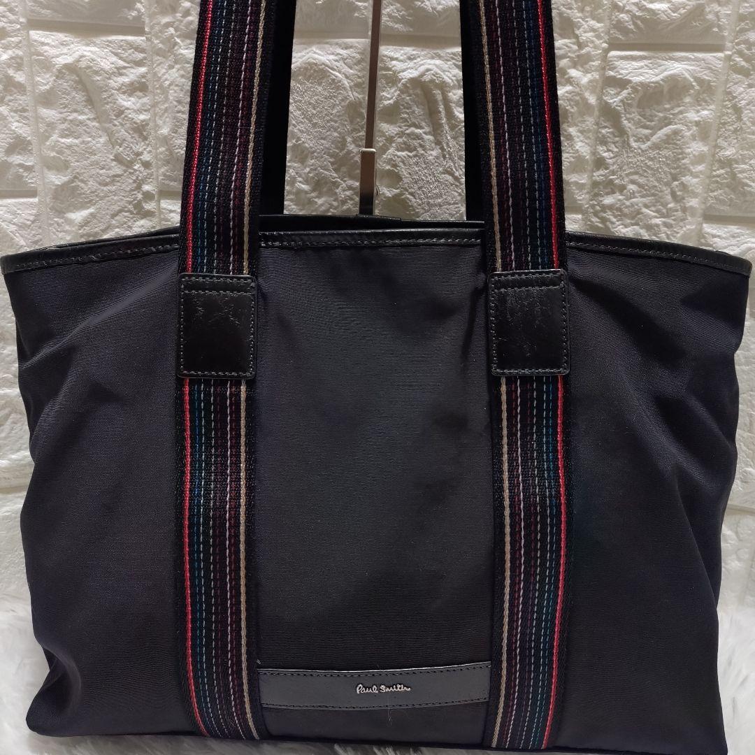 Paul Smith ブラック トートバッグ A4 大容量
