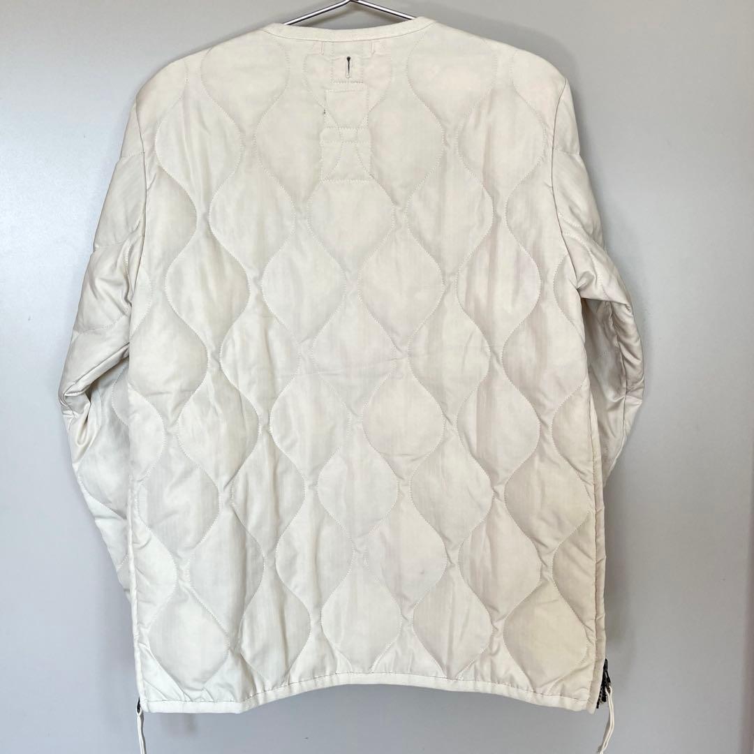 TAION TAION ミリタリー クルーネック Wジップ ダウンジャケット S