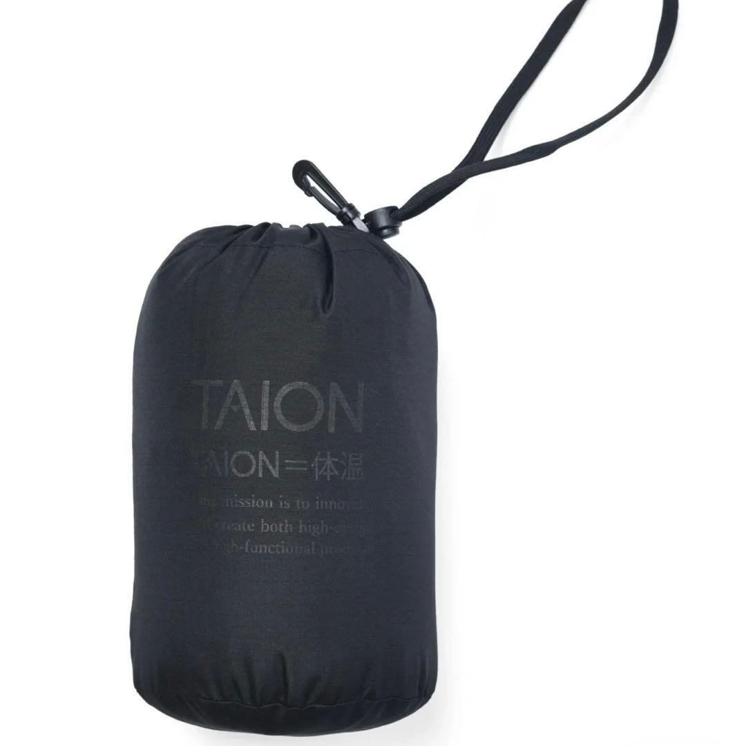 TAION TAION ミリタリー クルーネック Wジップ ダウンジャケット S