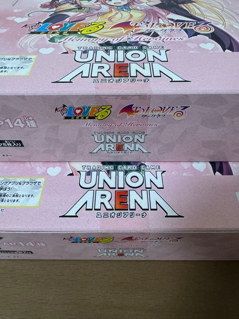 【テープあり未開封】UNION ARENA ToLOVEる 2BOX テープ付き