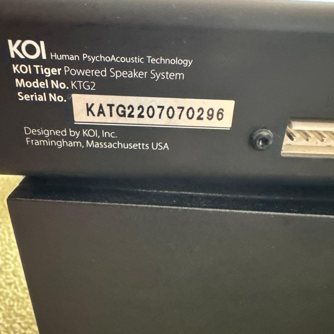 KOI TIGER パワードスピーカーシステム　　　　　　　　付属品全揃　箱有