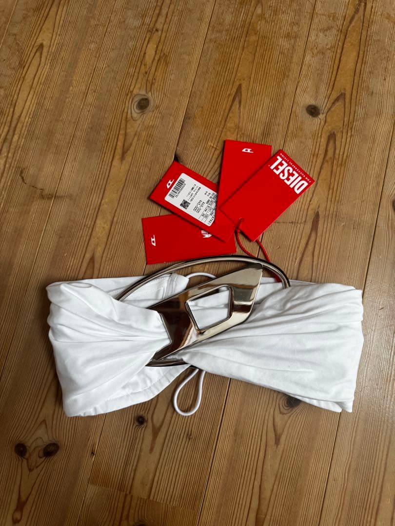 DIESEL ホワイト チューブトップ 新品未使用タグ付き