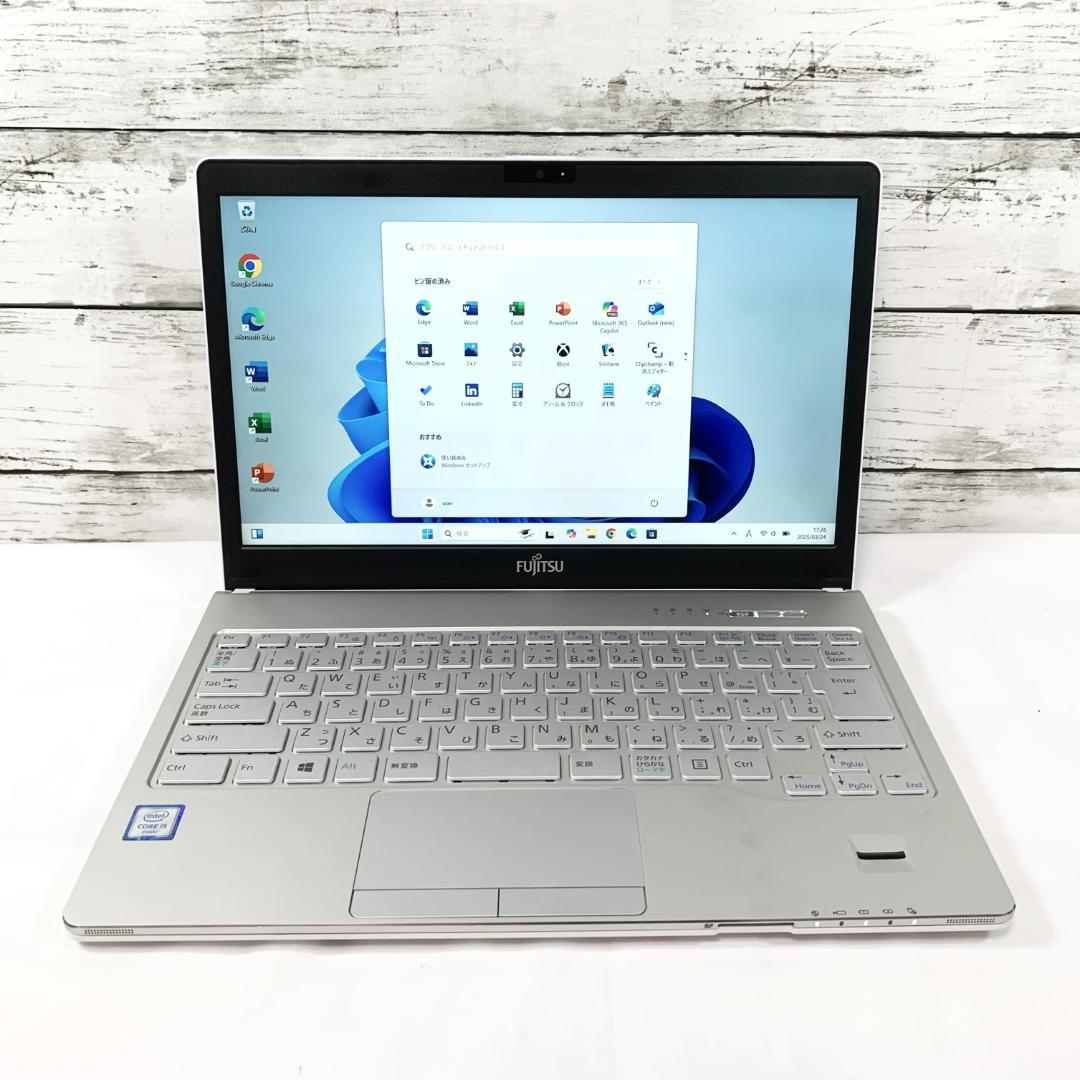 【オフィス付き】ノートパソコン白　Windows11　Webカメラ／新品SSD✨