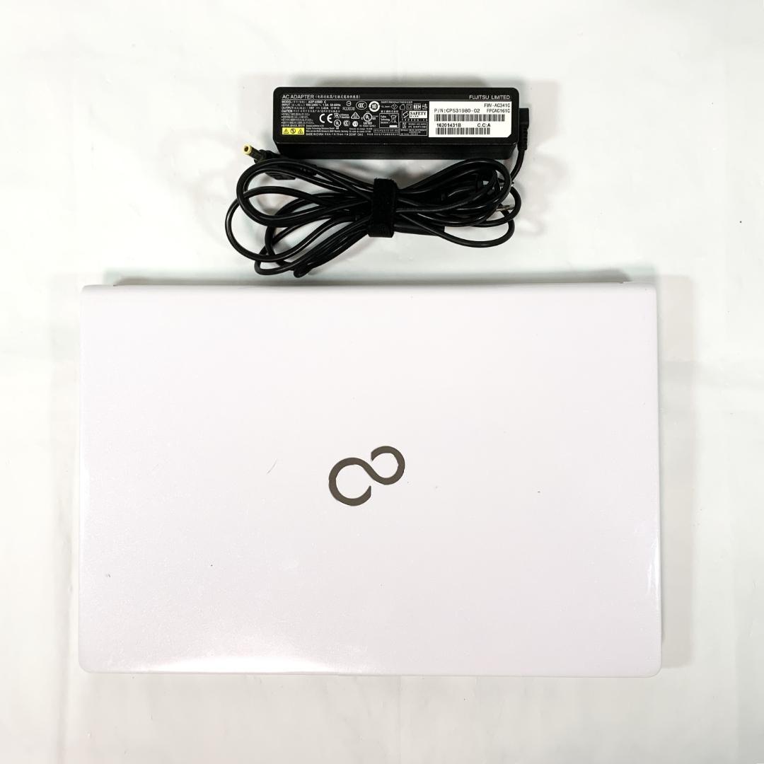 【オフィス付き】ノートパソコン白　Windows11　Webカメラ／新品SSD✨