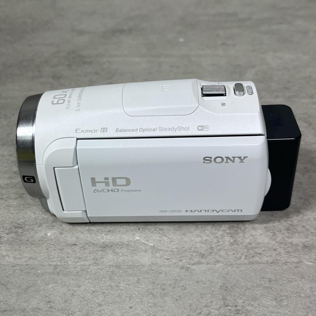 SONY ソニー ビデオカメラ HDR-CX680 ホワイト