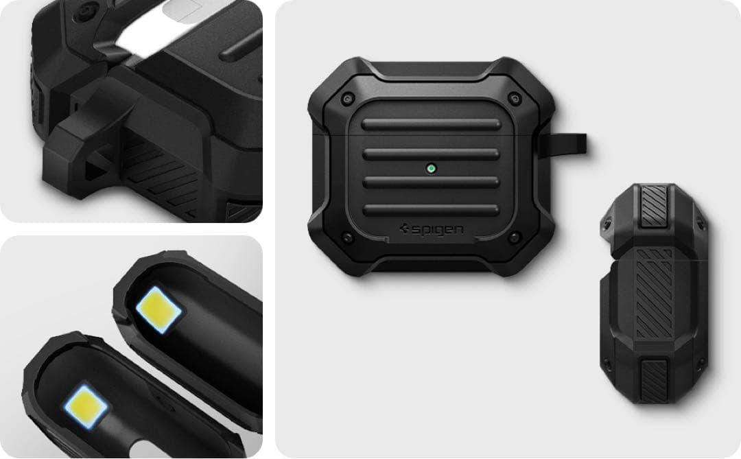 Spigen ブラック イヤホンケース　AirPods 2021