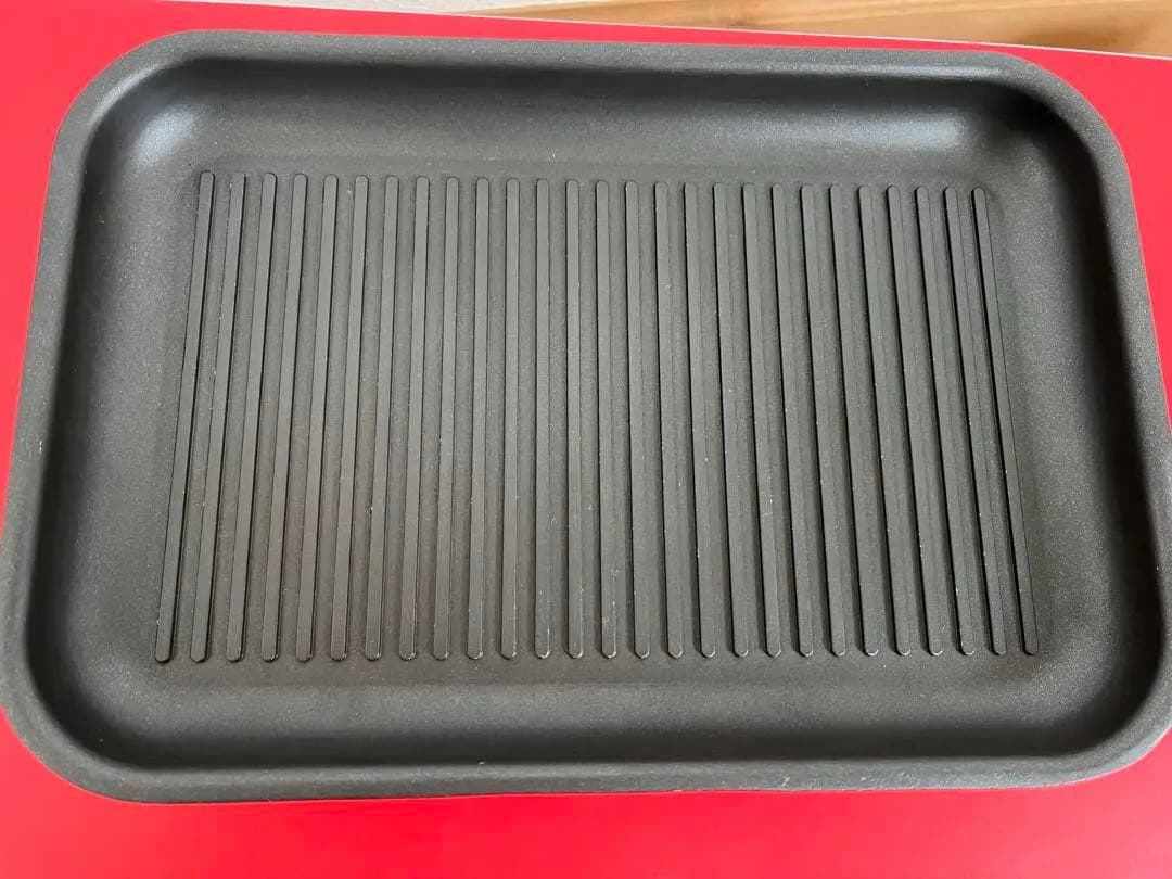 BRUNO コンパクトホットプレート レッド ➕深鍋➕グリル 説明書あり