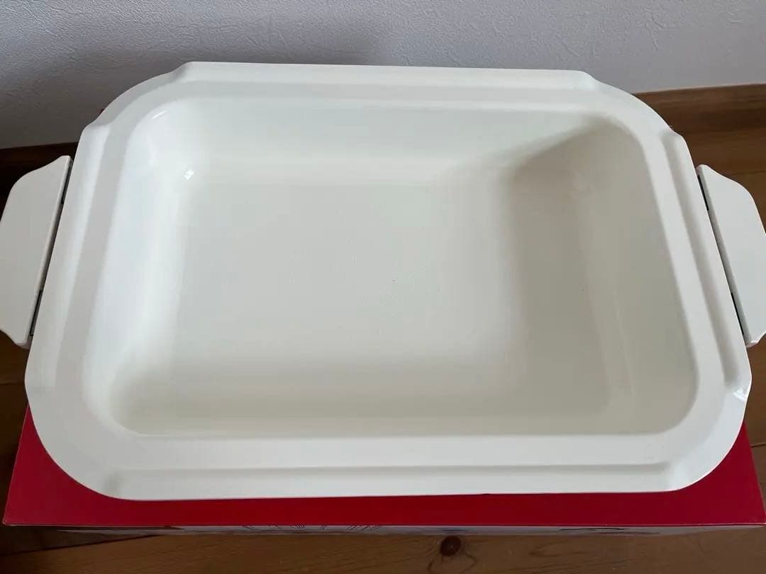 BRUNO コンパクトホットプレート レッド ➕深鍋➕グリル 説明書あり