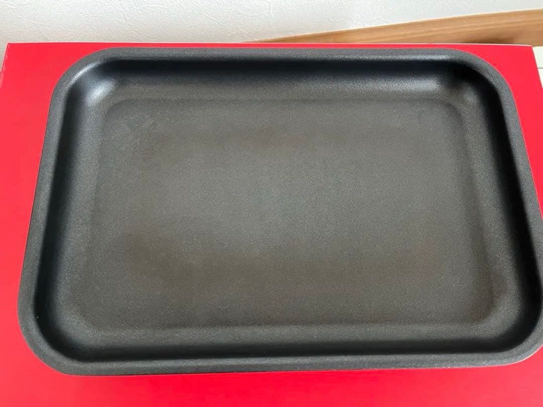 BRUNO コンパクトホットプレート レッド ➕深鍋➕グリル 説明書あり