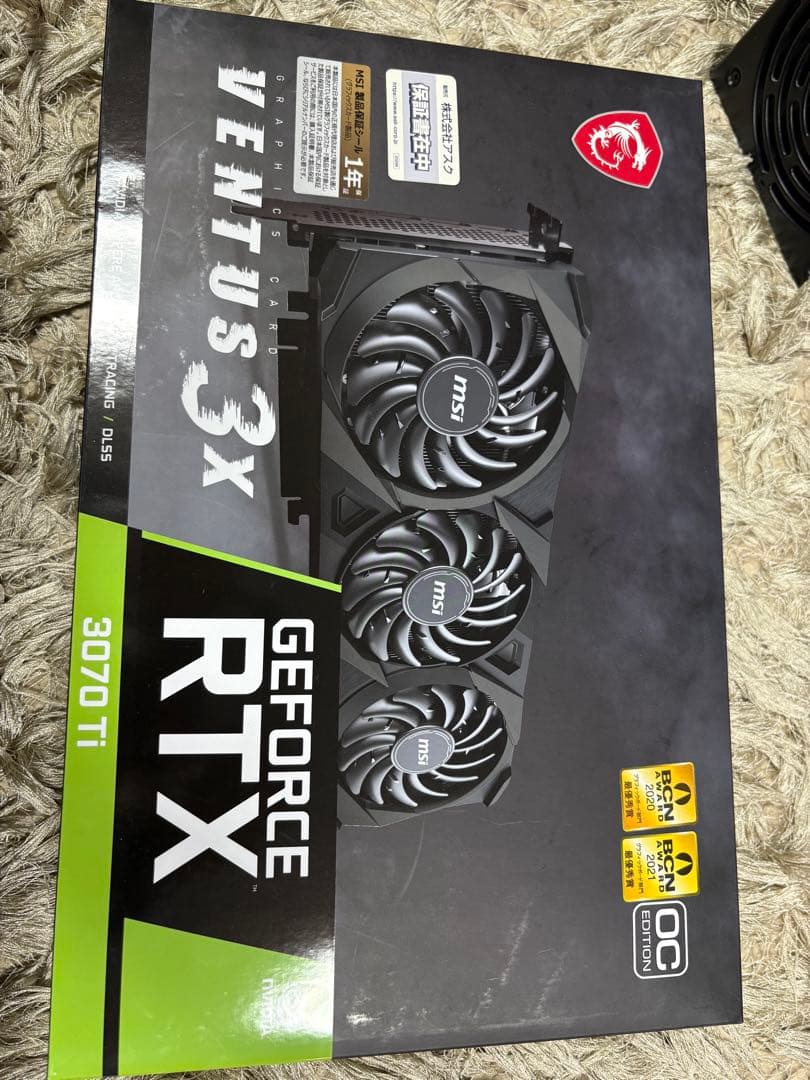 msi GeForce RTX 3070 Ti 8G OC グラボ