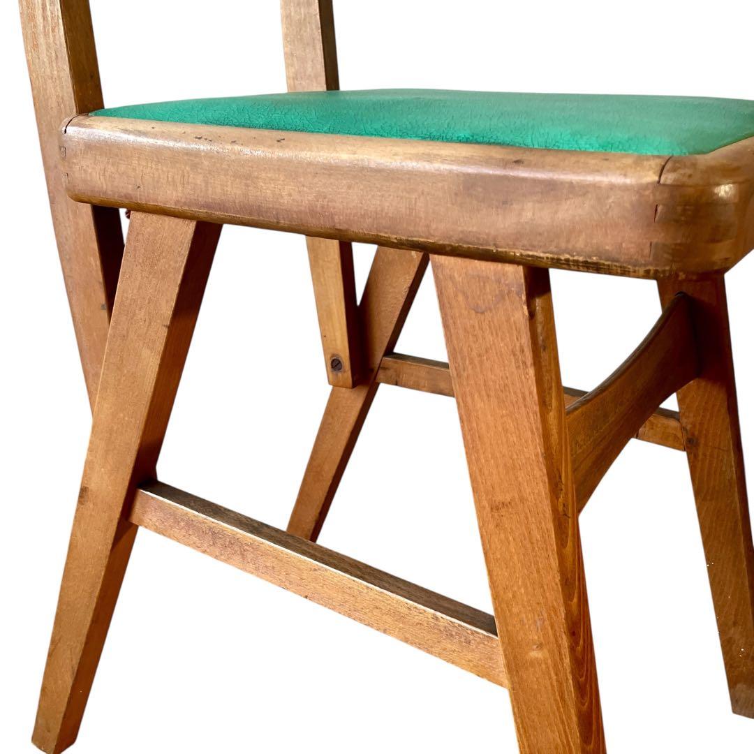 【希少】オールドマルニ ダイニングチェア 木製 椅子 ビンテージ 古道具