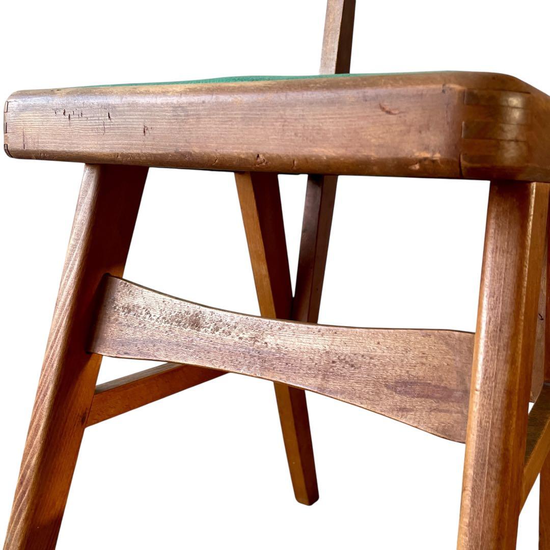 【希少】オールドマルニ ダイニングチェア 木製 椅子 ビンテージ 古道具