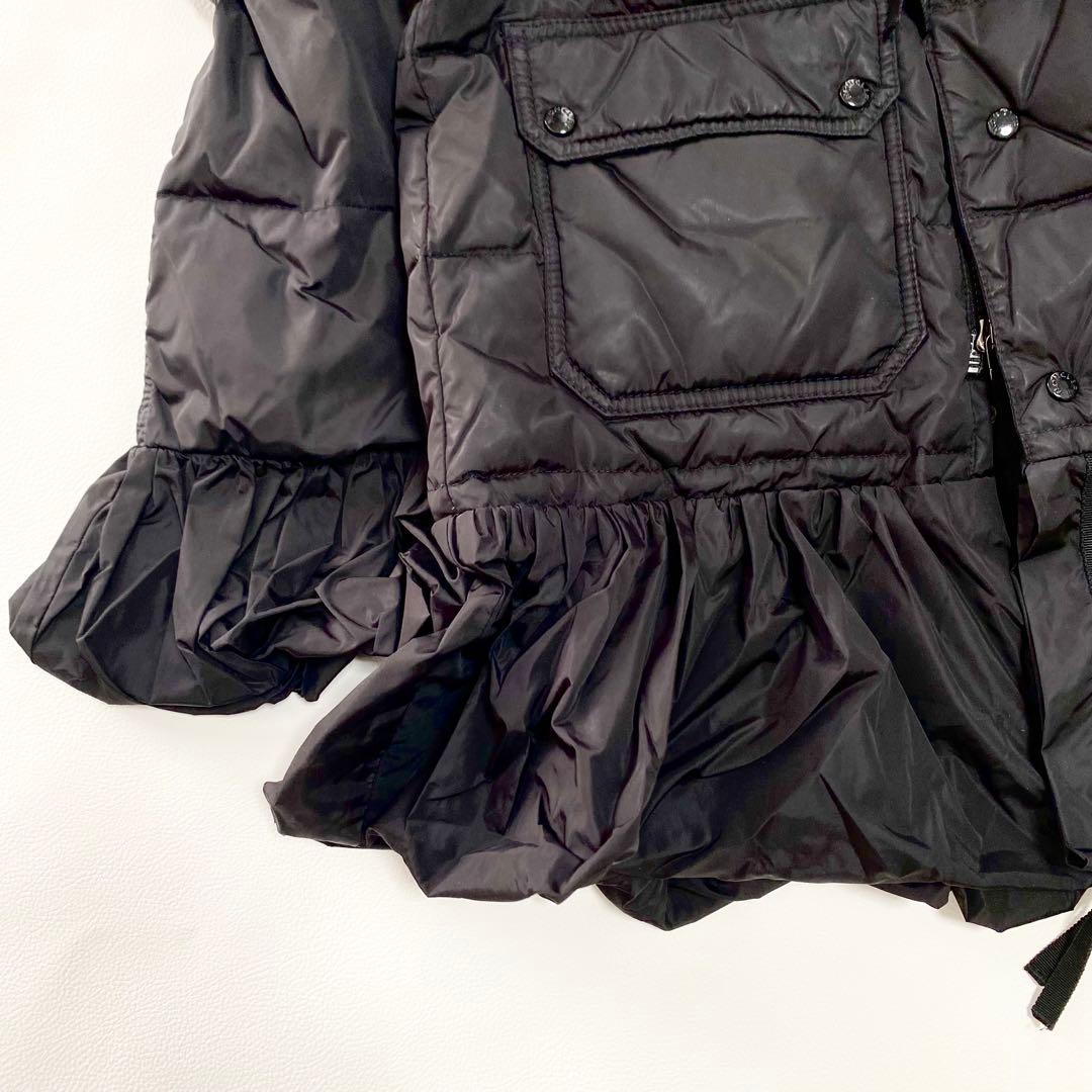モンクレール　SERRE ダウンジャケット　フリル　フード付き　ドローコード